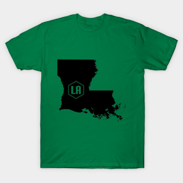 Louisiana Homer (Black) T-Shirt by caknuck